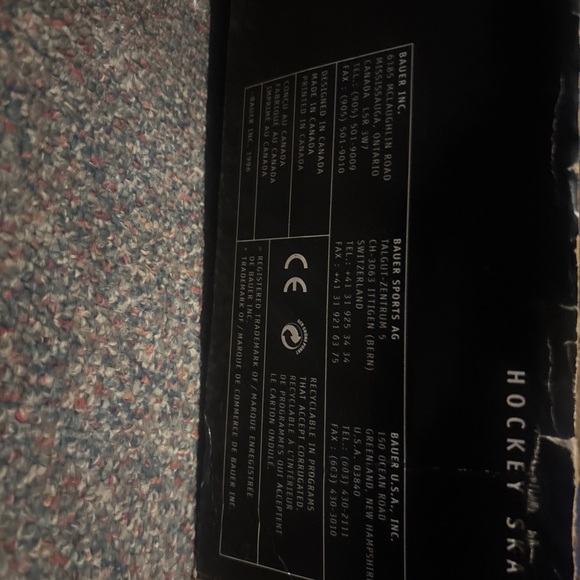 Bauer Black and Silver Hockey Skates - Picture 10 of 11